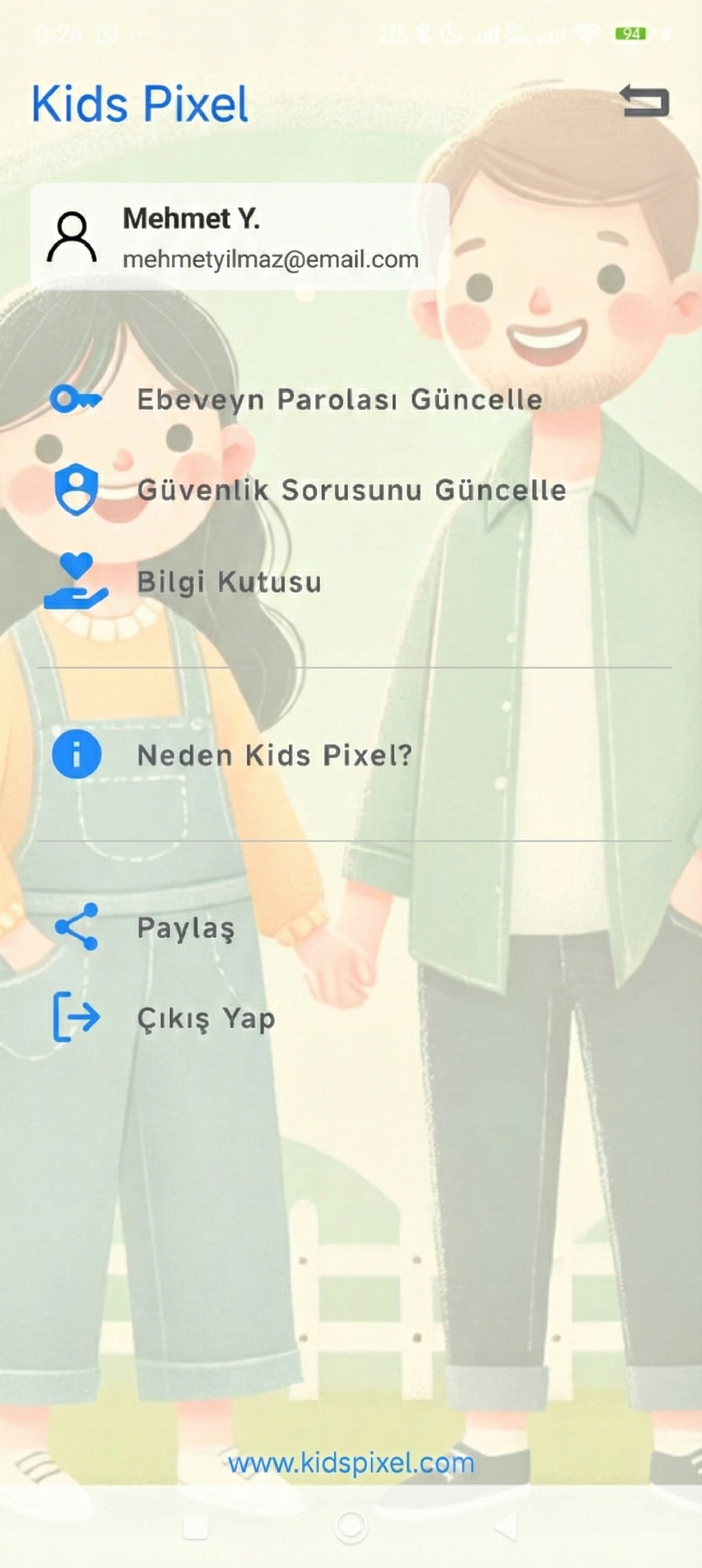 Ebeveyn Kontrol Paneli