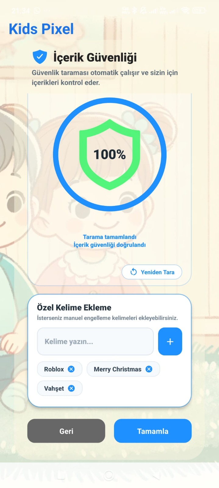 İçerik Güvenliği Paneli
